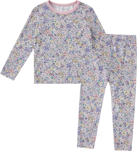 pureborn Baby Toddler Kids Viscose from Bamboo Pajamas Set Pjs 2pcs 18M-8Y