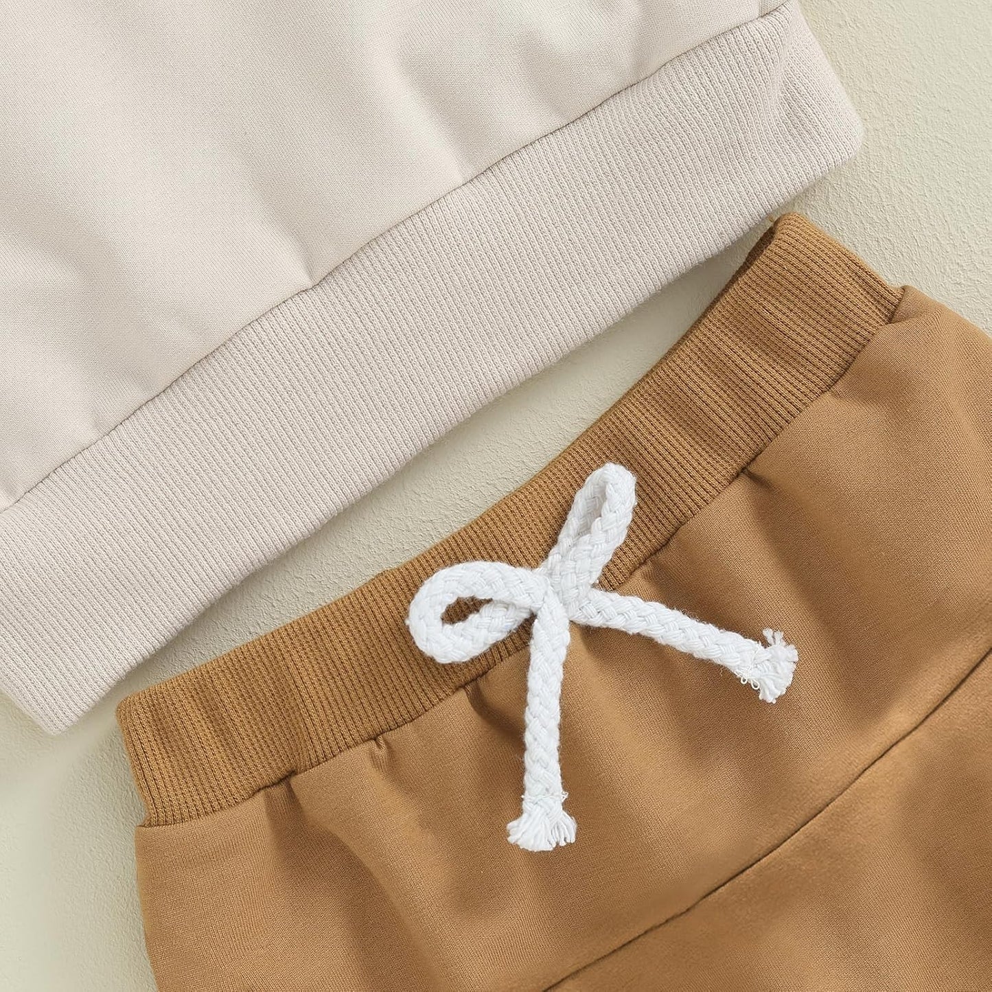 Kupretty Toddler Baby Boy Fall Winter Clothes Color Block Long Sleeve Sweatshirt Pullover Tops + Joggers Pants Outfit Set