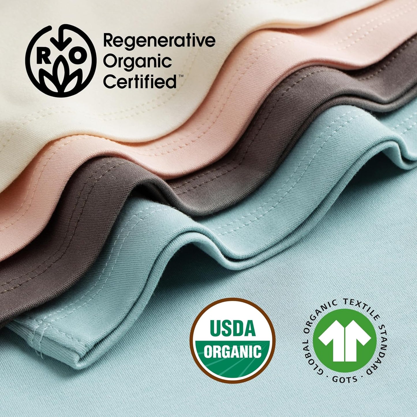 MON CHOU Premium Long Sleeve Bodysuit - Luxuriously Soft, 100% Pima Cotton Baby Bodysuit with Collar - Organic Cotton Baby Clothes (Ivory, 12-18 Months)