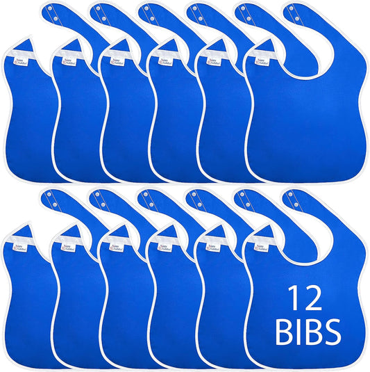 Large Waterproof Bibs Primary Collection - 4pk, 12pk, 48pk